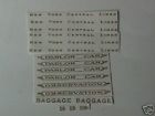 18-19-190 -adhesive Lionel Gold Cars Nyc Decals
