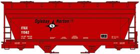 11562 Accurail 680859817129 81712 Ho Scale Acf 2 Bay Covered Hopper Kit Oglebay Norton Itgx