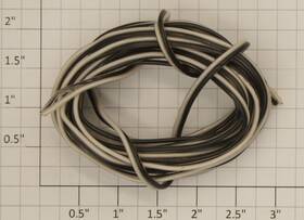 2-conductor Acme 0626-0312 24 Gauge Black/white Wire Sold By The Foot 50