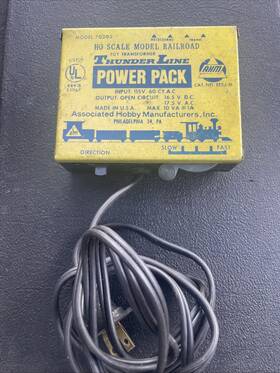 621054 Ahm Model 70203 Thunder Line Power Pack Transformer Ho Scale