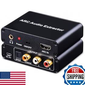 B01n55o5t9 Amanka 192khz Hdmi Arc Audio Extractor Digital Optical Toslink Spdif Coaxial