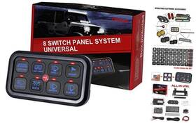 Ysp-6b Angu Tech 8 Gang Switch Panel On-off Led Multifunction Automatic Dimmable