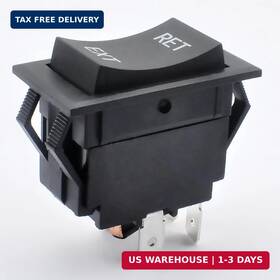 226023 Anvpkun Trailer Power Jack Switch 4-pin 4-wire Polarity Reversing Rocker Dpdt Momentar