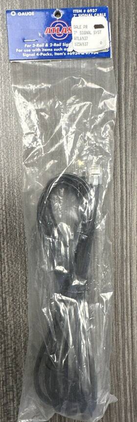 6937 Atlas O Gauge #6937 7ft Signal Cable With 6 Pin Modular Connectors For Telephone8