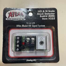 Atlas 732573002333 Model Railroad - #233 Ho And N Scale Analog Block Detector Board Sealed