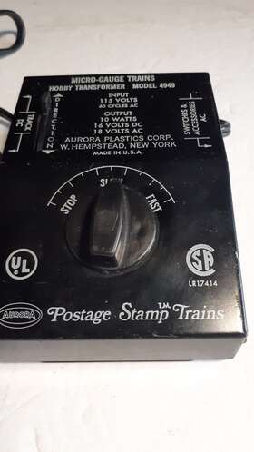 4949-untested Aurora Postage Stamp Micro Gauge Trains Hobby Transformer Model 4949-tested