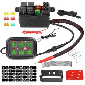 Fsp-6 Auto Power Plus 6 Gang Switch Panel Automatic Dimmable Pod Circ