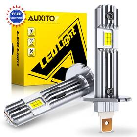 Usauxitozyh110233 Auxito H1 Bulb 600% Brighter 6500k White Plug And Play Pack Direct Mini Size
