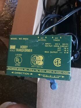 6604 Bachmann Hobby Transformer Model #6604