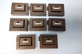 Bac00056 Bachmann Directional Switch Boxes 8 Pcs Ho /used