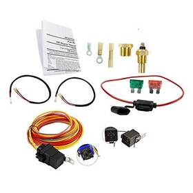 Hm1409 Blackhorseracing Dual Electric Cooling Fan Wiring Install Kit 185 Degree On 165 Off Engine