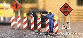 9730 Busch Ho Scale Construction Site Blinkers Set Of 7
