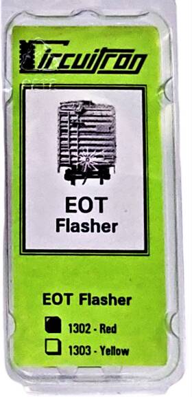 800-1302 Circuitron 1302 Eot End Of Train Flasher / Fred Light New Made In
