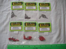 800-9603 Circuitron 800-9602 Lot Of 6 Solderless Connectors Red Metal