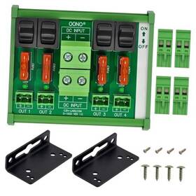 Czh-labs 6954525635367 Dc Power Distribution Module Rocker Switch Fused Pluggable Top 4 Channel