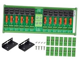 Czh-labs 6954525635381 Dc Power Distribution Module Rocker Switch Fused Pluggable Top 12 Channel
