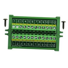 D-1372p Czh-labs Screw Mount 24a/400v 12 Position Terminal Block Distribution Module