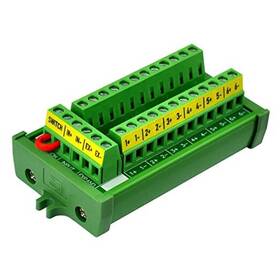 D-1474p Czh-labs Screw Mount Dc 16amp 12 Position Terminal Block Distribution Module With