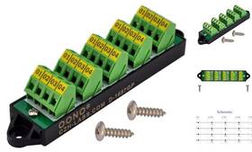 D-1657gp Czh-labs 16amp 300v 4x5 Position Terminal Block Distribution Module