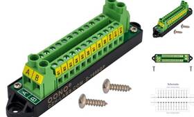D-1659gp Czh-labs 30amp 300v 2x12 Position Terminal Block Distribution Module