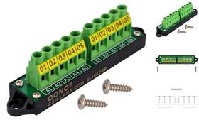 D-1662gp Czh-labs 30amp 300v 2x5 Position Terminal Block Distribution Module