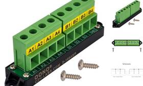 D-1664gp Czh-labs 52amp 600v 2x4 Position Terminal Block Distribution Module