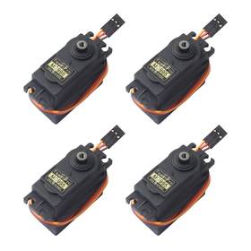 Mg995 Devmo 782429224105 4pcs 360 High Speed Torque Metal Gear Servo Motor Set Kit Compa
