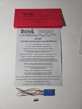 Dh140p Digitrax 1 Amp Digital Command Control Mobile Decoder New
