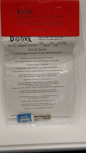 Dh142ps Digitrax - 1.5a Dcc Ho 8-pin Locomotive Decoder Brand New