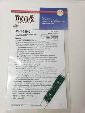 Dh165k0 Digitrax Mobile Locomotive Decoder New