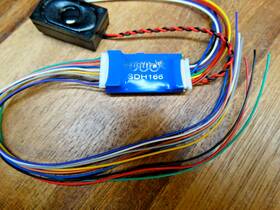 Sdh166 Digitrax Sound Decoder With Speaker For Ho Scale