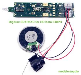 Sdx-sdxh187k1c Digitrax Sdxh187k1c Ho 16-bit Dcc Sound Decoder And Speaker For Kato F40ph More