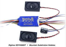 Digitrax Sdy-sdyh588st Sdyh588st Ho Dcc 5 Amp Sound Decoder And Dual Speakers S G O Offer