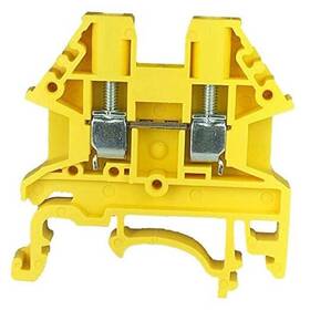 B01n0er71t Dinkle Yellow Dk2.5n-yw Din Rail Terminal Block Screw Type Ul 600v 20a 12