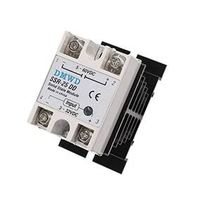 Ssr-25dd Dmwd Solid State Relay Dc To Input 3-32v Output 5-60v With Heat