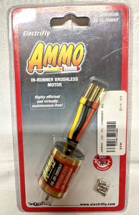 3416167 Electrifly.com Ammo - In-runner Brushless Motor Input Voltage 7.4 11.1 Volt