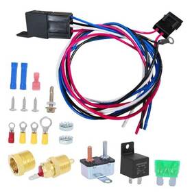 Kz225979 Enle Shop 40 Amp Electric Fan Relay Kit With Thermostat Control Switch 185 On