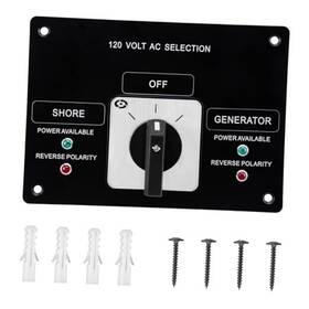 Rv-01 Enshute Sekelo Ac Rotary Switch Panel 2 Position 120v 30a- Efficient Power Management