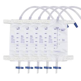 B0b3j6ggn5 Fencia 5 Pack 500ml Leg Bag Urinary Drainage Urine Collection Drain With 2