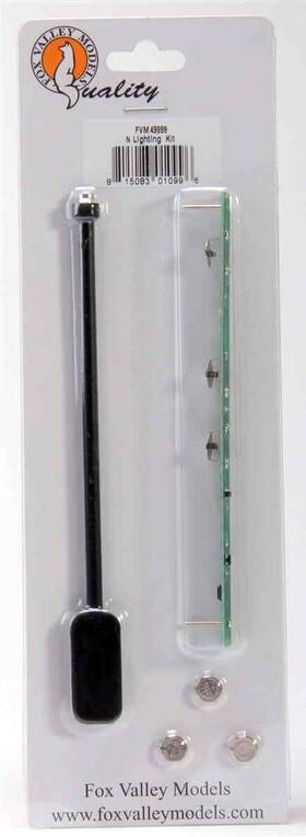 49999 Fox Valley Models N Scale Passenger Car Lighting Kit New