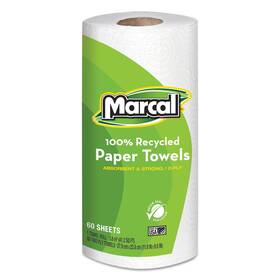 06709 Generic Llc Marcal Manufacturing 100% Recycled Roll Towels 9 X 11 60 Sheets 15 Rolls/carton