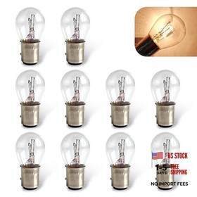 Getmpn10 Getfay Car 1157 Halogen Brake Light 2.06 Inch X 1.04 P21/5w S25 Bay15d High 10 Pcs White