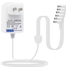 Huzum4.5v1a Gls 4.5v Power Adapter With 6 Output Jacks Compatible Lemax Lighted Accessory