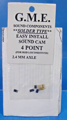 On30 Grizzly Mountain Engineering 2.4/4-a G.m.e. Sound Cam 2.4mm Axle 4 Point Steam Loco Pfm Pbl Dcc Ho Hon3 Sn3 A