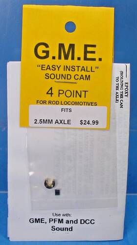On30 Grizzly Mountain Engineering 2.5/12 G.m.e. Sound Cam 2.5mm Axle 12 Point 3 Cyl Shay Pfm Pbl Dcc Ho Sn3 Hon3