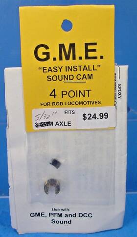 On30 Grizzly Mountain Engineering 5/32/4 G.m.e. Sound Cam 5/32 Inch Axle 4 Point Steam Loco Pfm Pbl Dcc Ho Sn3 S On3/o