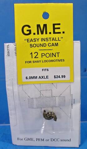 Grizzly Mountain Engineering 6.0/12 G.m.e. Sound Cam 6.0mm Axle 12 Point For 3 Cyl Shay Pfm Pbl Dcc O Scale G F 1 20