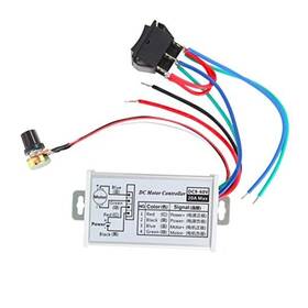 Harmnee 744119688499 Pwm Dc Motor Speed Controller 9v-60v And Rated Brush Stepless 10a
