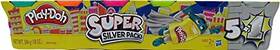 93243 Hasbro Super Silver Pack 5 Plus 1 Includes Can Colored