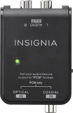 B019shq7wk Insignia Optical Coaxial Digital-to-analog Converter Black